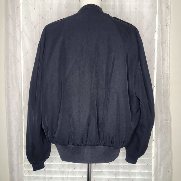 Neptune Garment Co Black Eisenhower Military Bomber Jacket Epaulets Size‎ 52 - Picture 4 of 8